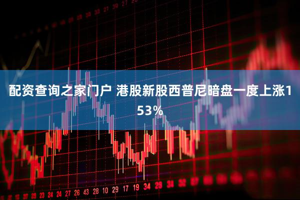 配资查询之家门户 港股新股西普尼暗盘一度上涨153%